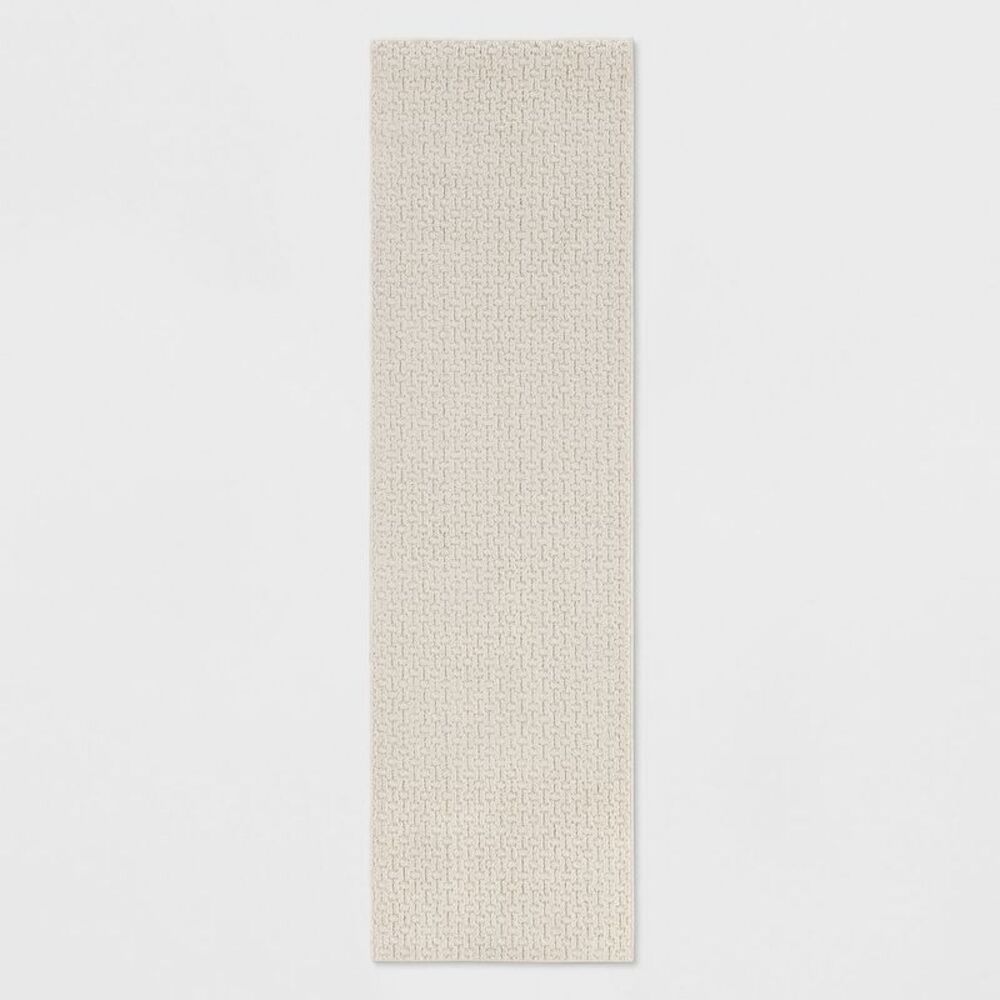 Made By Design - 2'x7' Washable Solid Machine Tufted Runner Rug Tan Tan